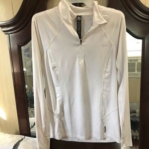 White activewear pullover